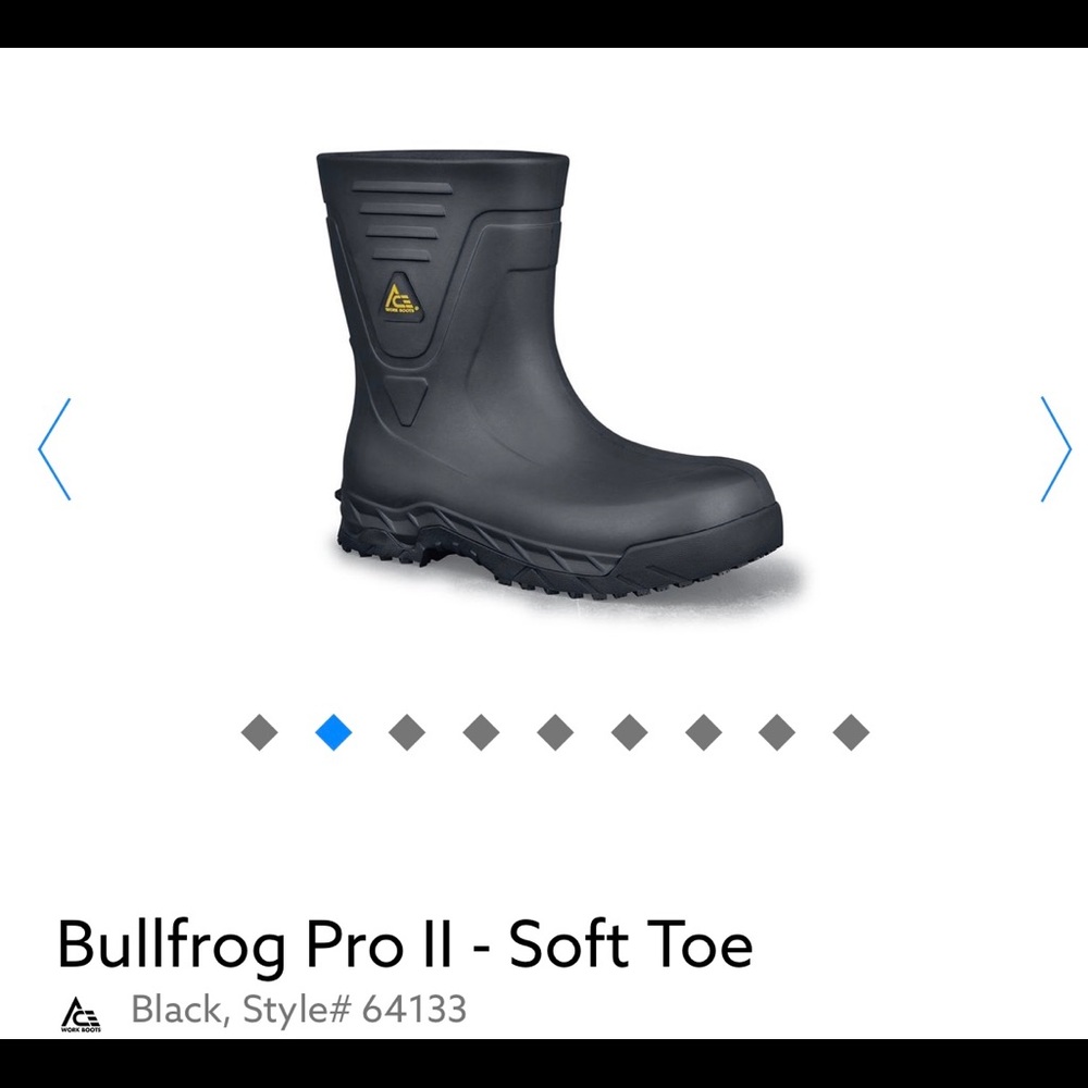 Work boots black above the ankle boot.